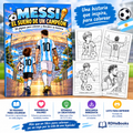 MESSI: EL SUEÑO DE UN CAMPEÓN ⚽🏆 | Libro para Colorear de 30 Páginas en PDF