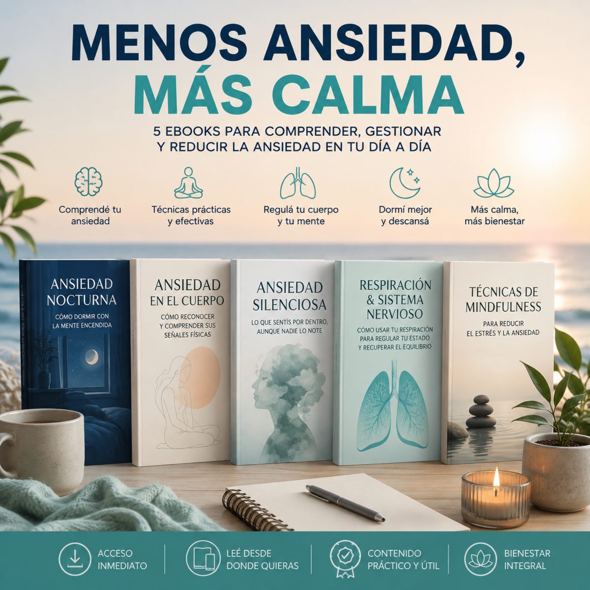 MENOS ANSIEDAD, MÁS CALMA