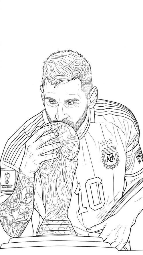 MESSI: UNA LEYENDA PARA COLOREAR